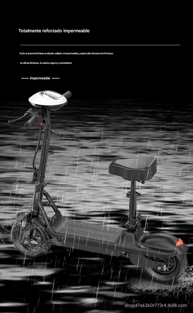 SCOOTER ELÉCTRICO CON AJUSTE DE ALTURA INTELIGENTE – MODELO URBANO PREMIUM