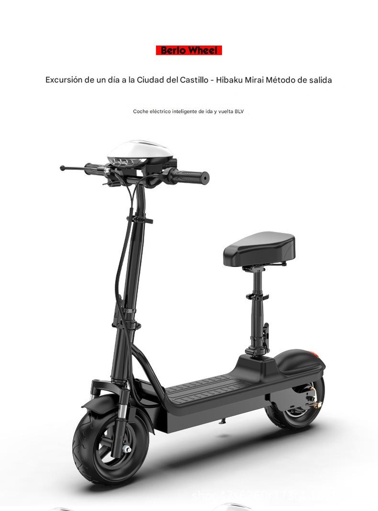 SCOOTER ELÉCTRICO CON AJUSTE DE ALTURA INTELIGENTE – MODELO URBANO PREMIUM