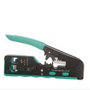 HERRAMIENTA CRIMPADORA CABLE STRIPPER PARA RJ45 RJ11 RJ12 CAT7 CAT6 CAT5