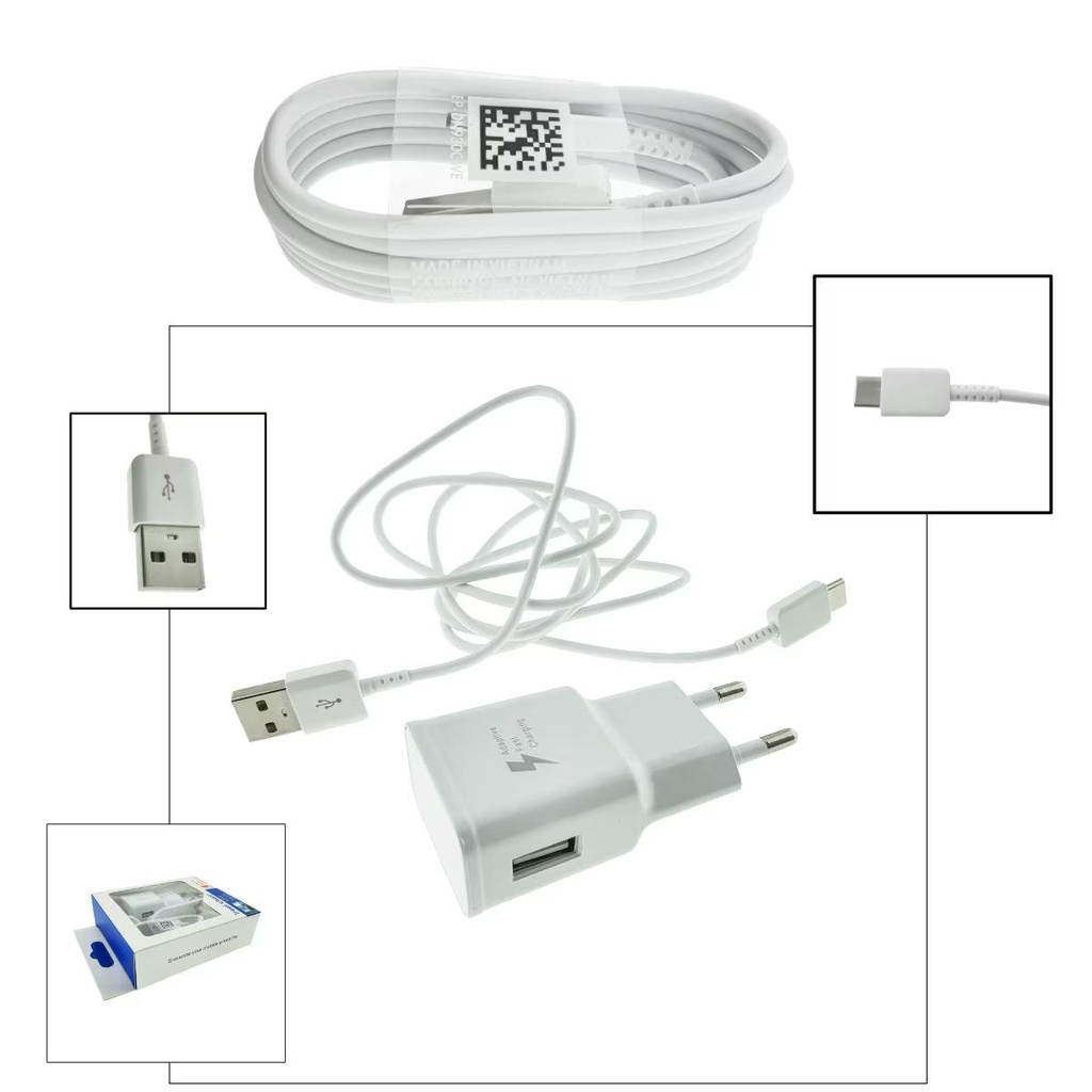 CARGADOR S6 15W CABLE TIPO-V8