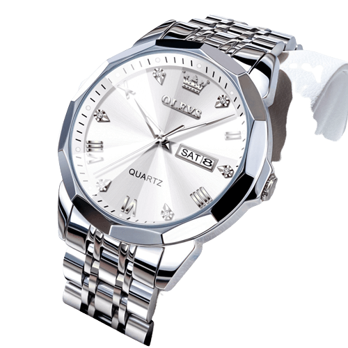 RELOJ OLEVS 9931 TIRA DE ACERO BLANCO