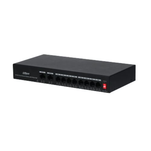 DH-PFS3010-8ET-65 - DAHUA SWITCH (10PUERTOS) 8POE+2 