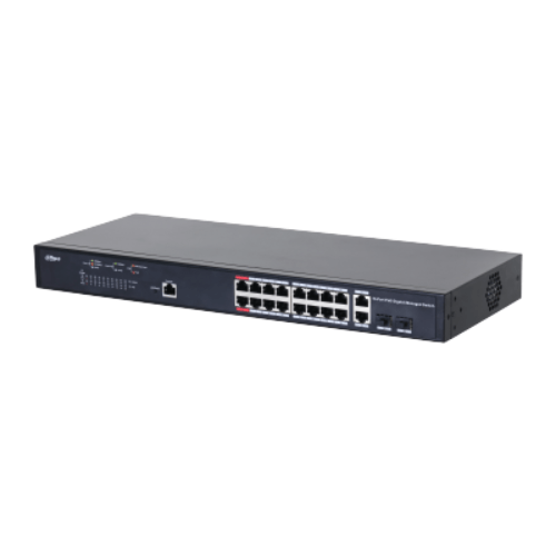 DH-PFS4218-16GT-130 - DAHUA SWITCH (18PUERTOS) 16POE+2 