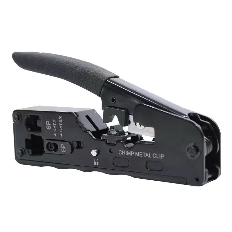 HERRAMIENTA CRIMPADORA CABLE STRIPPER PARA RJ45 RJ11 RJ12 CAT7 CAT6 CAT5