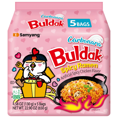 BULDAK CARBONARA ARTIFICIAL SPICY CHICKEN FLAVOR R