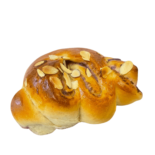 PAN CON TARO Y ALMENDRA