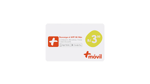 TARJETA MÁS MOVIL DE 3 