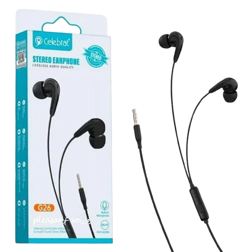 CELEBRAT G25 AURICULARES ALAMBRICOS CON CONTROL 3.5MM