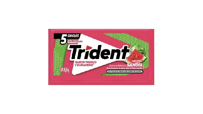 TRIDENT CHICLES CON MICROCÁPSULAS PACK DE 5 