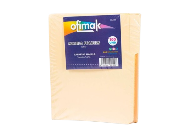 PAQUETE DE FOLDER TAMAÑO CARTA