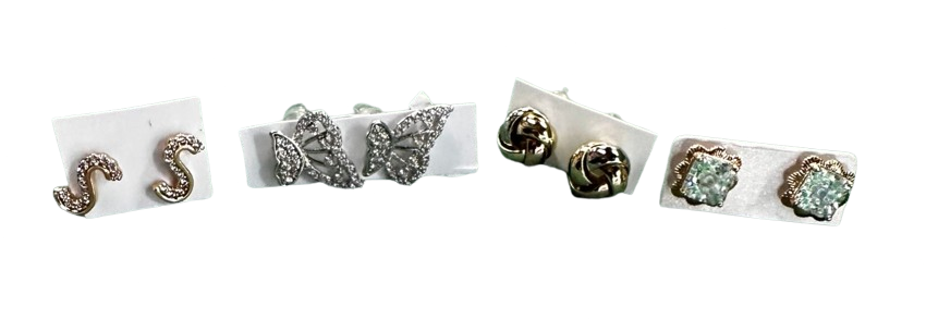 ARETES DE ORO ENCHAPADO REMATE 