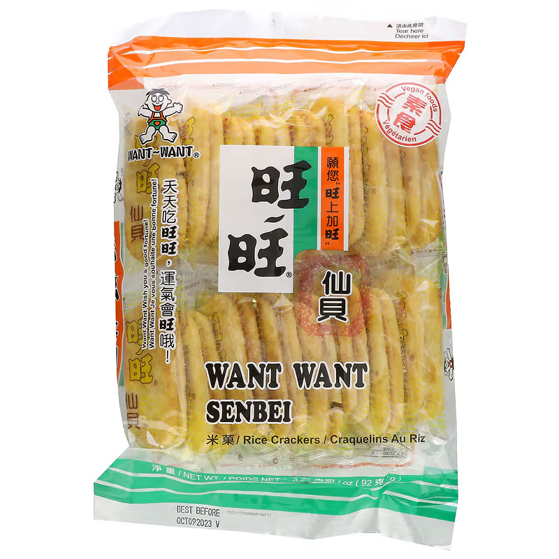 GALLETAS DE ARROZ SENBEI MARCA WANT WANT PACK