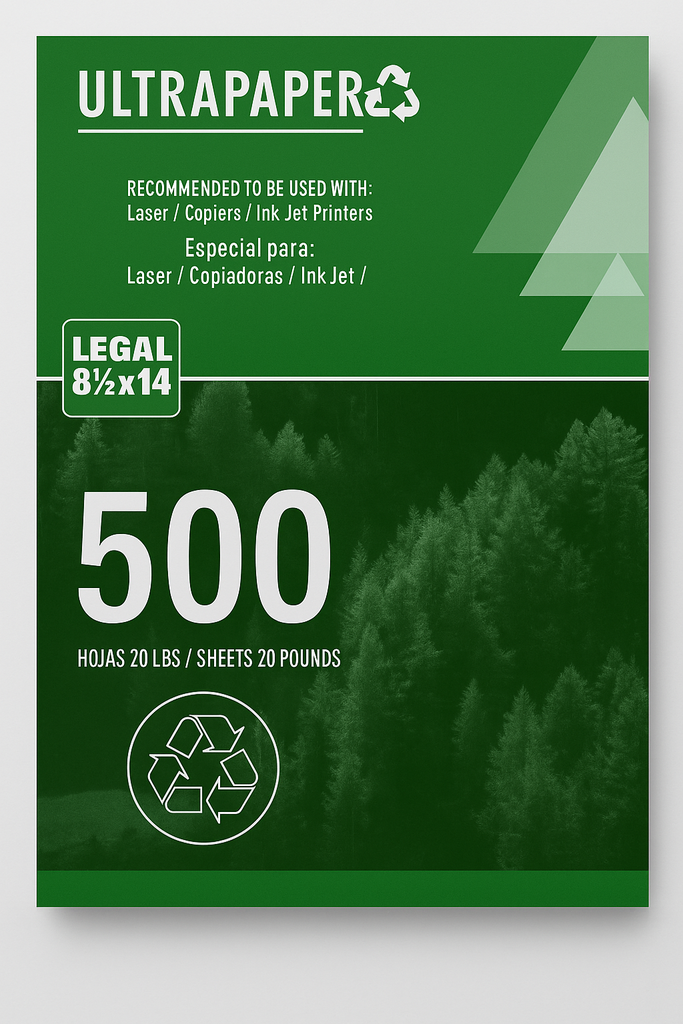 RESMAS DE HOJA BLANCA 8 1/2 X 14 LEGAL