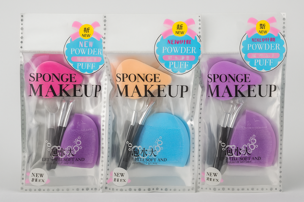  set de esponjas y brochas de maquillaje 