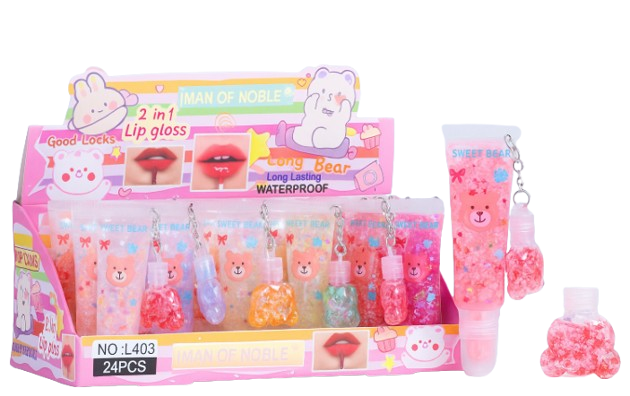 2 IN 1 LIP GLOSS SWEET BEAR L403 IMAN OF NOBLE