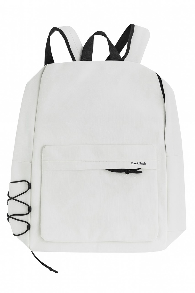 MOCHILA LISA BACK PACK BLANCA