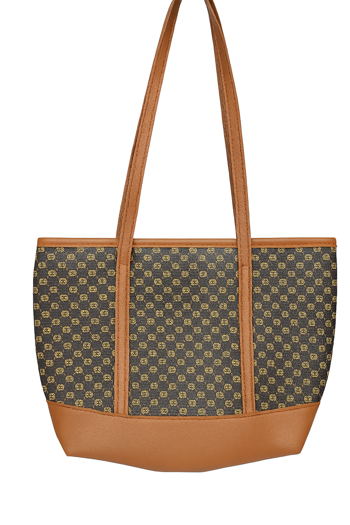 CARTERA GRANDE DOBLE COLOR CON DISEÑOS CIRCULARES 
