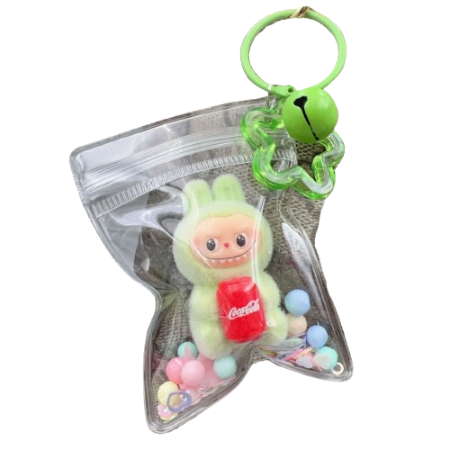 LLAVERO DE LABUBU ESTILO NATURAL