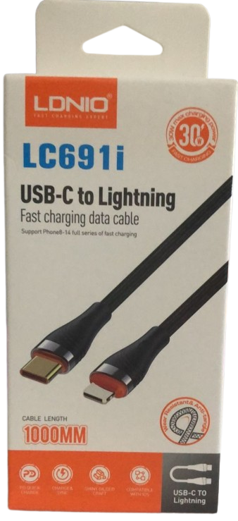 CARGA RÁPIDA PD HASTA 30W LDNIO-LC691I