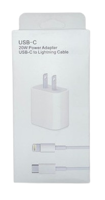 ADAPTADOR USB-C 20W CON CABLE USB-C A LIGHTNING