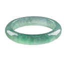 PULSERA DE JADEÍTA NATURAL CÍRCULO POSITIVO VERDE ACEITE