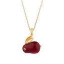 COLLAR PENDIENTE DE ONIX-CORNALINA