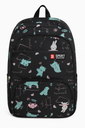 MOCHILA NIÑA ANIMALITOS SPORT NEGRA
