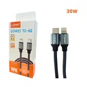 CABLE DE CARGA TIPE C TO LIGTHNING LDNIO LC441I TC-6G